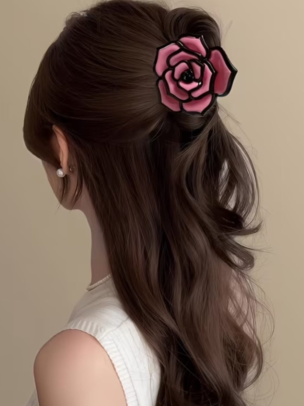 Kohl's Pink Flower Hair Clip